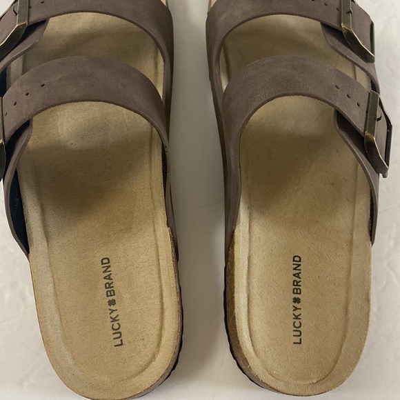 NWOT Lucky Brand blanc footbed sandals men’s size 11 adjustable straps - Picture 9 of 13